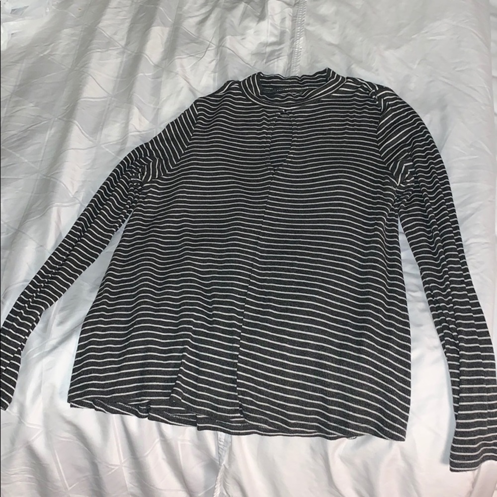S SO long sleeve striped sweater
